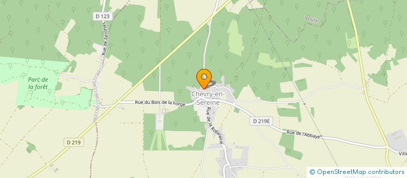 localisation de l'entreprise SYND INTERCOMMUNAL DE JUMELAGE BOCAGE GATINAIS STARZACH  CHEVRY-EN-SEREINE