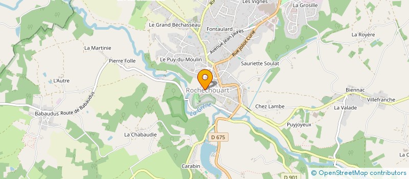 localisation de l'entreprise SYND INTERCOMMUNAL DE MUSIQUE ET DANSE DU SUD OUEST DE LA HAUTE VIENNE à ORADOUR-SUR-VAYRES