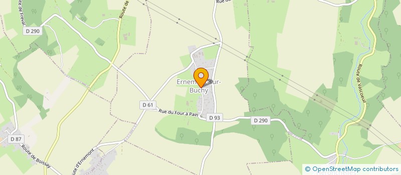 localisation de l'entreprise SYND INTERCOMMUNAL DE REGROUPEMENT SCOLAIRE DES HAUTS-BOSC à BUCHY
