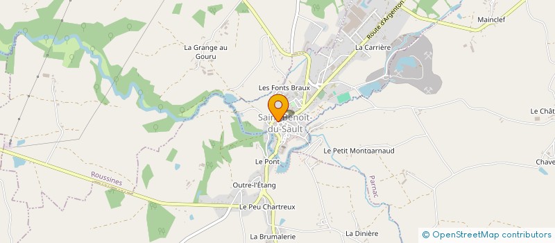 localisation de l'entreprise SYND INTERCOMMUNAL DE TRANSPORT SCOLAIRE à SAINT-BENOIT-DU-SAULT