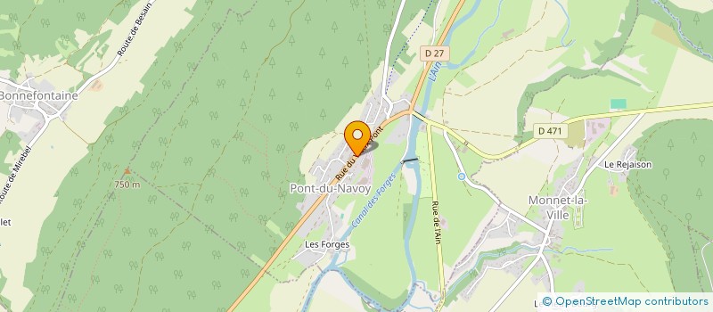 localisation de l'entreprise SYND INTERCOMMUNAL DE TRAVAUX DES LONGEAILLES à PONT-DU-NAVOY