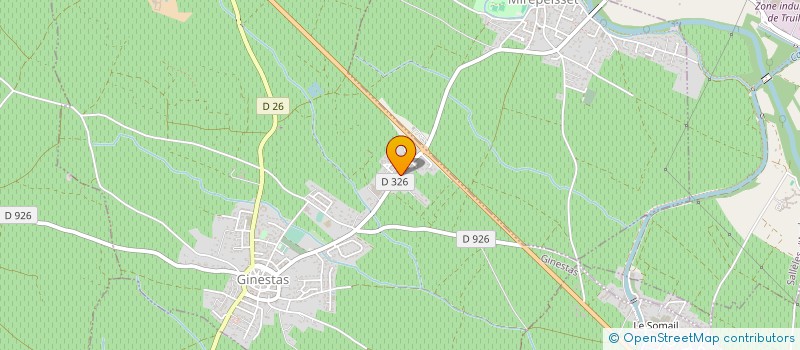 localisation de l'entreprise SYND INTERCOMMUNAL DE VOIRIE DE LA REGION DE GINESTAS à GINESTAS