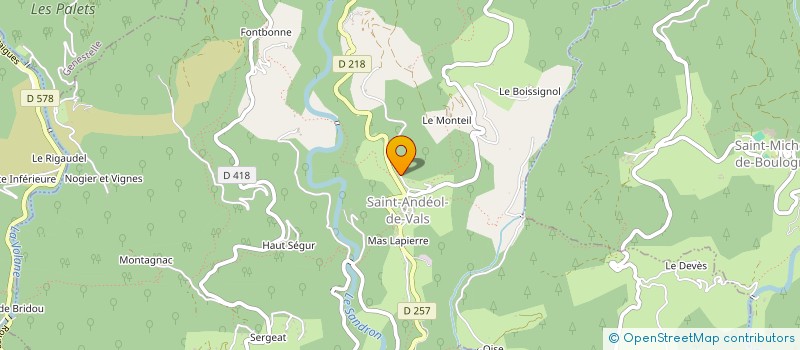 localisation de l'entreprise SYND INTERCOMMUNAL DES DEUX VALLEES à SAINT-ANDEOL-DE-VALS