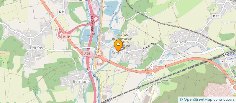 localisation de l'entreprise SYND INTERCOMMUNAL DES EAUX DE BERMONT à BERMONT
