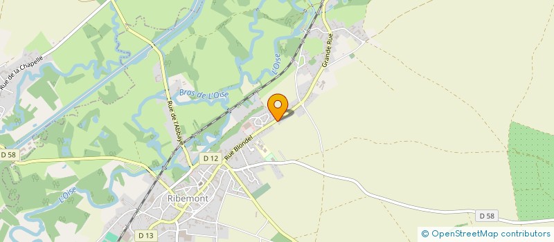 localisation de l'entreprise SYND INTERCOMMUNAL DES EAUX DE RIBEMONT  RIBEMONT