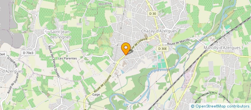 localisation de l'entreprise SYND INTERCOMMUNAL DES EAUX DU VAL D AZERGUES à CHAZAY-D'AZERGUES