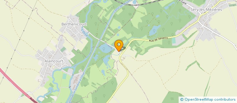 localisation de l'entreprise SYND INTERCOMMUNAL DES ECOLES REGROUPEES D ALAINCOURT BERTHENICOURT CHATILLON SUR OISE ET MEZIERES SUR OISE  BERTHENICOURT