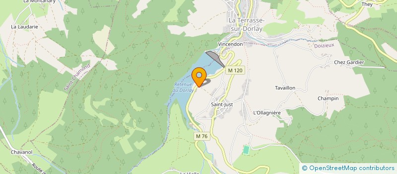 localisation de l'entreprise SYND INTERCOMMUNAL DES TENNIS DU DORLAY ST PAUL EN JAREZ - LA GRAND CROIX à SAINT-PAUL-EN-JAREZ