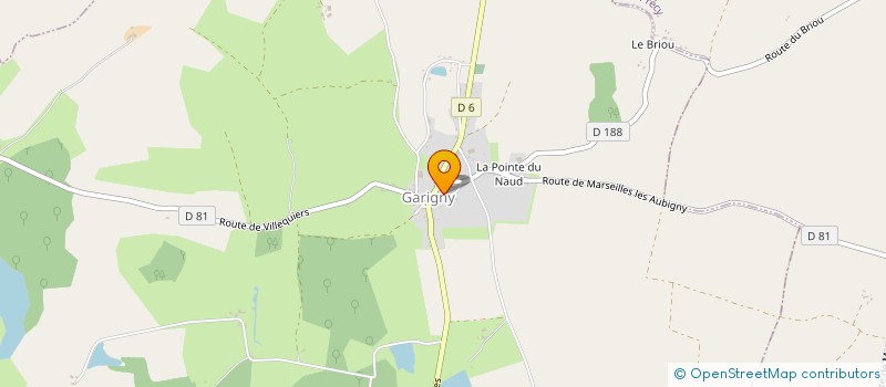 localisation de l'entreprise SYND INTERCOMMUNAL DU REGROUPEMENT PEDAGOGIQUE GARIGNY JUSSY LE CHAUDRIER ET PRECY  JUSSY-LE-CHAUDRIER