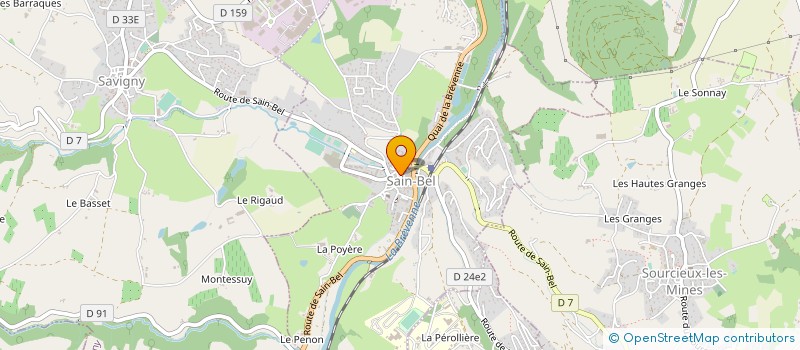 localisation de l'entreprise SYND INTERCOMMUNAL EAUX DE LA BREVENNE à SAIN-BEL