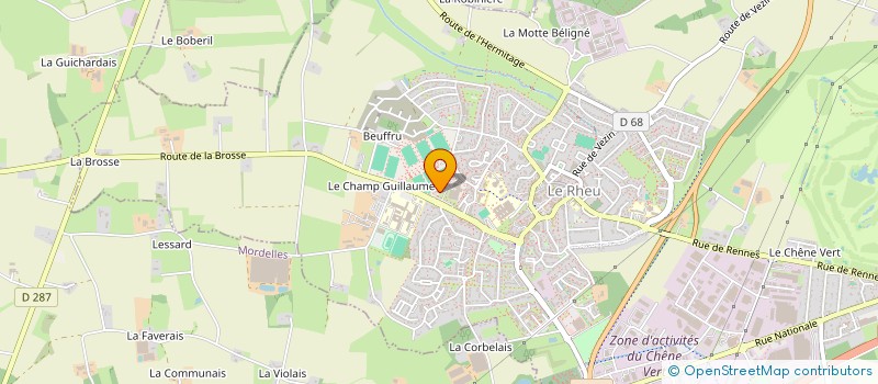 localisation de l'entreprise SYND INTERCOMMUNAL ECOLE DE MUSIQUE DE LA FLUME  LE RHEU