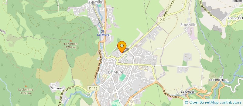 localisation de l'entreprise SYND INTERCOMMUNAL ELECTRICITE DU DRAC à PRUNIERES