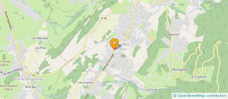 localisation de l'entreprise SYND INTERCOMMUNAL INDIVIS DE VAULNAVEYS à VAULNAVEYS-LE-HAUT