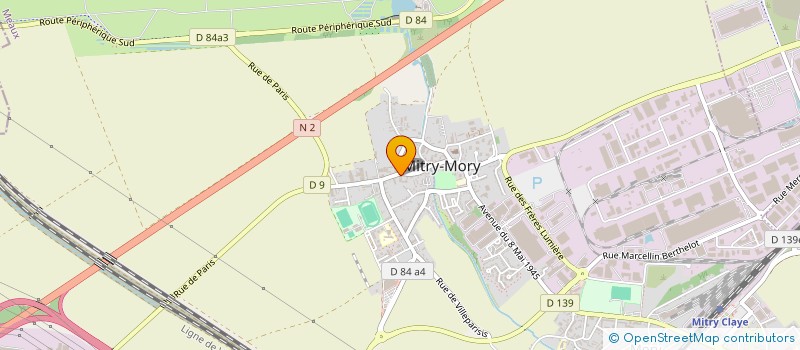 localisation de l'entreprise SYND INTERCOMMUNAL LYCEE DE MITRY MORY  MITRY-MORY