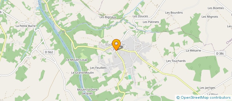 localisation de l'entreprise SYND INTERCOMMUNAL POUR LA GESTION DE LA STATION D'EPURATION DU HAMEAU DU PIN à BADECON-LE-PIN