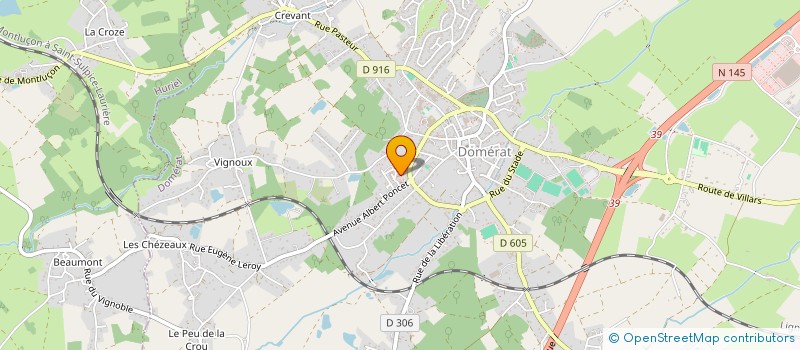 localisation de l'entreprise SYND INTERCOMMUNAL RESIDENCE AUTONOMIE LES COUPANCES à DOMERAT