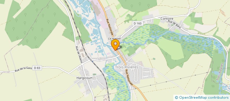 localisation de l'entreprise SYND INTERCOMMUNAL SCOLAIRE DE L AVRE  TROIS-RIVIERES