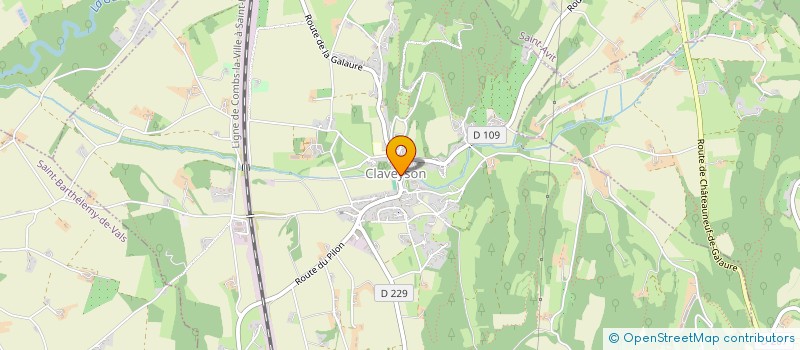 localisation de l'entreprise SYND INTERCOMMUNAL VOIRIE GALAURE à CLAVEYSON