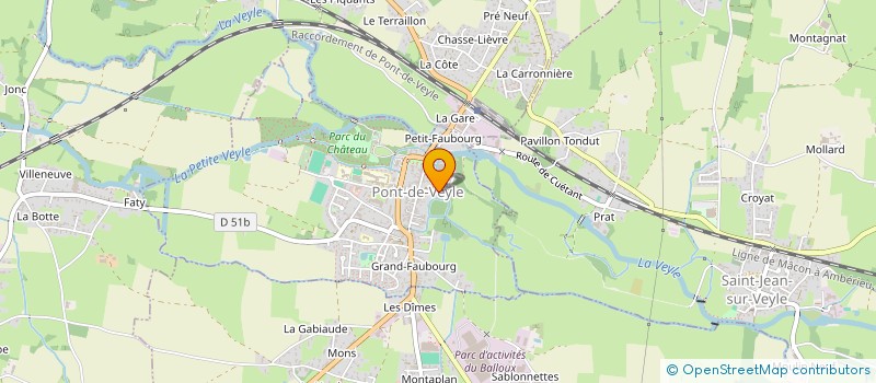 localisation de l'entreprise SYND INTERHOSPITALIER AIN VAL DE SAONE à PONT-DE-VEYLE