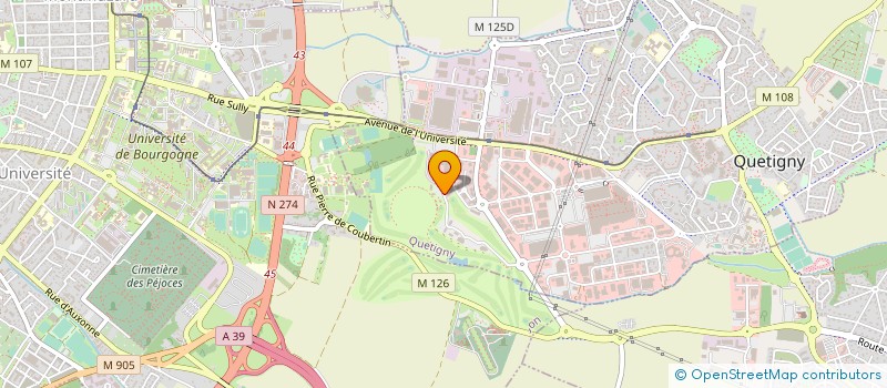 localisation de l'entreprise SYND INTERPROF DEFENSE CASSIS BOURGOGN à QUETIGNY