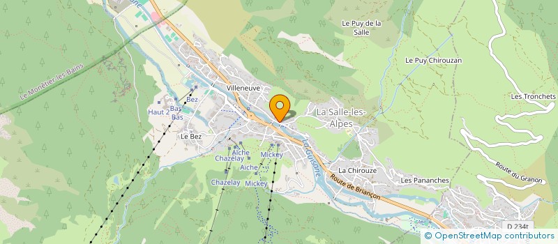 localisation de l'entreprise SYND L.GUIDES ACCOMPPAGNATEURS SERRE CHE à LA SALLE-LES-ALPES