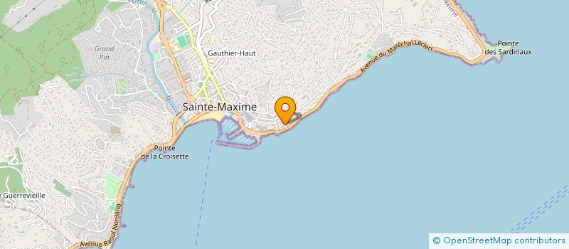 localisation de l'entreprise SYND LE GRAND LARGE à SAINTE-MAXIME