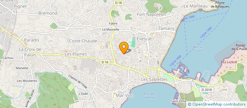 localisation de l'entreprise SYND LE PRE BLEU D ET I à LA SEYNE-SUR-MER