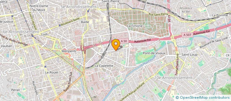 localisation de l'entreprise SYND LES PALMIERS MARSEILLLE à MARSEILLE