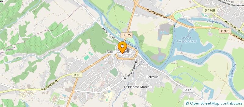 localisation de l'entreprise SYND LES VIGNERONS DES COTES DU CHER  SAINT-AIGNAN