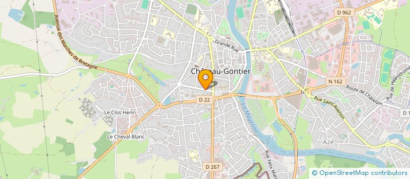 localisation de l'entreprise SYND LIBRE COPROPRIETAIRE RESID ANJOU  CHATEAU-GONTIER-SUR-MAYENNE