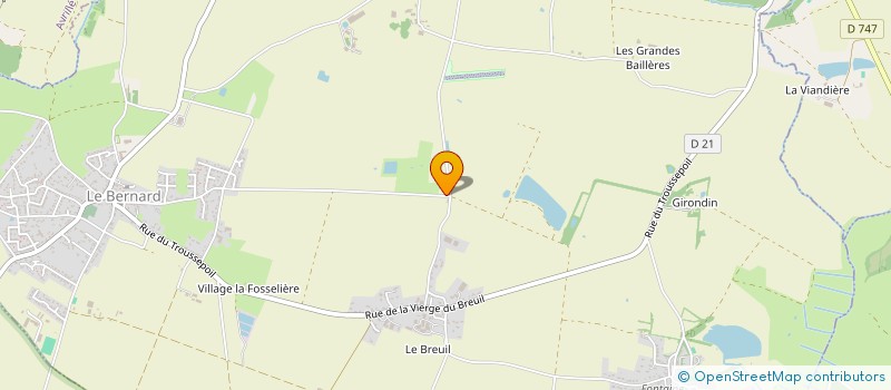 localisation de l'entreprise SYND LIBRE IRRIGATION COLLEC EAU LA VIE  BERNARD (LE)