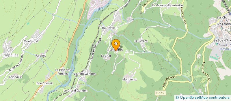 localisation de l'entreprise SYND.LOC.MONIT. ECOLE PARAPENTE ALERION  BOURG-SAINT-MAURICE