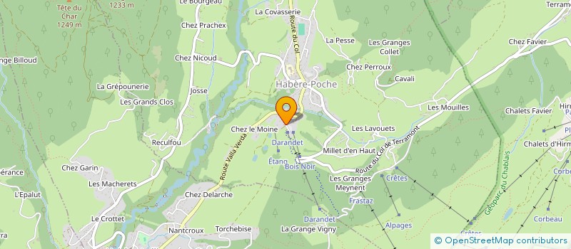 localisation de l'entreprise SYND LOCAL MONITEURS SKI FR VALLEE VERTE  HABERE-POCHE