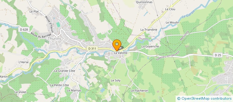 localisation de l'entreprise SYND MEDICAL CONFEDERE RHONE  THURINS