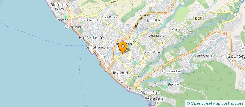 localisation de l'entreprise SYND MIXTE AMENAG TOURISTIQUE DESHAIES à BASSE-TERRE