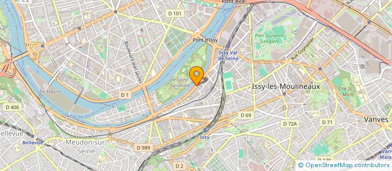 localisation de l'entreprise SYND MIXTE AMENAGEMENT ILE ST GERMAIN à ISSY-LES-MOULINEAUX