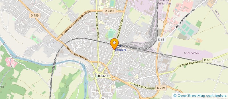 localisation de l'entreprise SYND MIXTE CONST ENTRETIEN CTRE SECOURS à THOUARS
