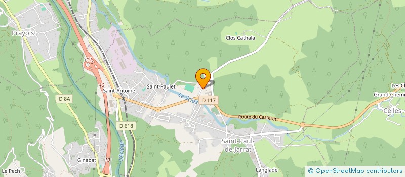 localisation de l'entreprise SYND MIXTE DEP EAU ASSAINIS DE L'ARIEGE à SAINT-PAUL-DE-JARRAT