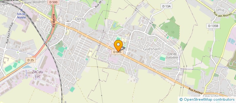 localisation de l'entreprise SYND MIXTE DES TRANSPORTS DU DOUAISIS à GUESNAIN