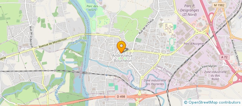 localisation de l'entreprise SYND MIXTE DES TROIS PONTS à ANDREZIEUX-BOUTHEON