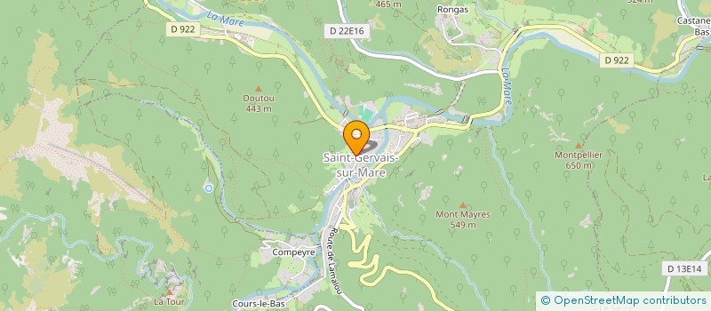 localisation de l'entreprise SYND MIXTE DES VALLEES L'ORB ET MARE à SAINT-GERVAIS-SUR-MARE