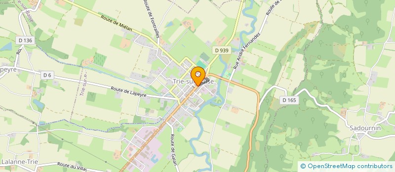 localisation de l'entreprise SYND MIXTE DEVELOPPEMENT COTEAUX HP  TRIE-SUR-BAISE