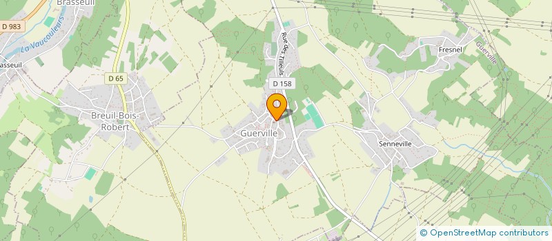 localisation de l'entreprise SYND MIXTE EAU DE BREUIL ET GUERVILLE à BREUIL-BOIS-ROBERT
