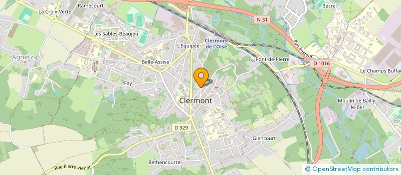 localisation de l'entreprise SYND MIXTE ELIM ORDURES MENAG CLERMONT à CLERMONT