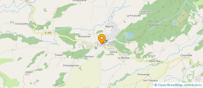 localisation de l'entreprise SYND MIXTE GEST FORESTIERE PICHERANDE à PICHERANDE