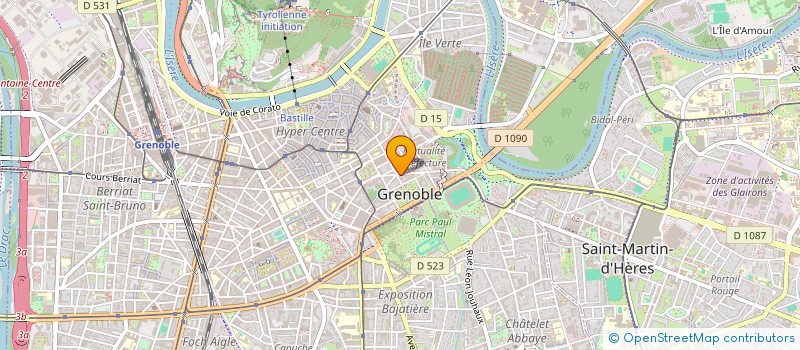 localisation de l'entreprise SYND MIXTE GESTION CTRE BACHAT BOULLOUD à GRENOBLE