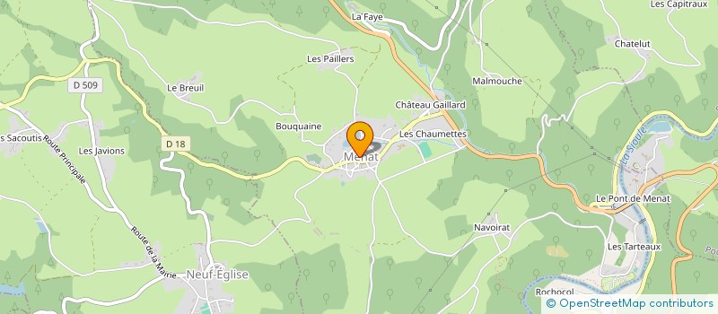 localisation de l'entreprise SYND MIXTE GESTION FORESTIERE MENAT  MENAT