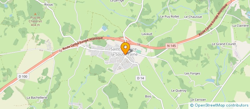 localisation de l'entreprise SYND MIXTE PARC D'ACTIVITES LA CROISIERE à SAINT-MAURICE-LA-SOUTERRAINE