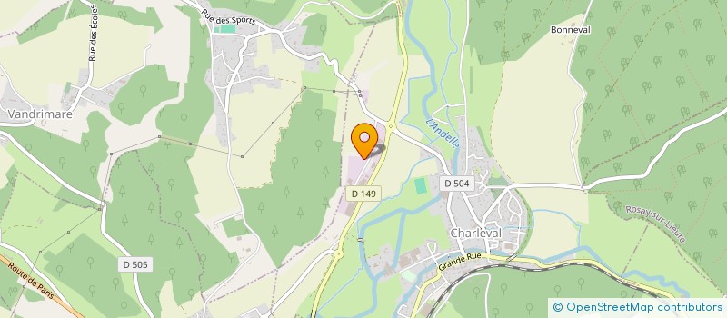 localisation de l'entreprise SYND MIXTE POUR GESTION DES GYMNASES ET EQUIPEMENTS SPORTIFS ANNEXES AUX COLLEGES DE FLEURY ET ROMILLY SUR ANDELLE à CHARLEVAL