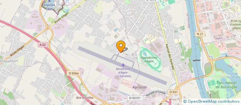 localisation de l'entreprise SYND MIXTE POUR L AERODROME DEP à ESTILLAC